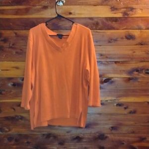 Women's plus size 3x orange top